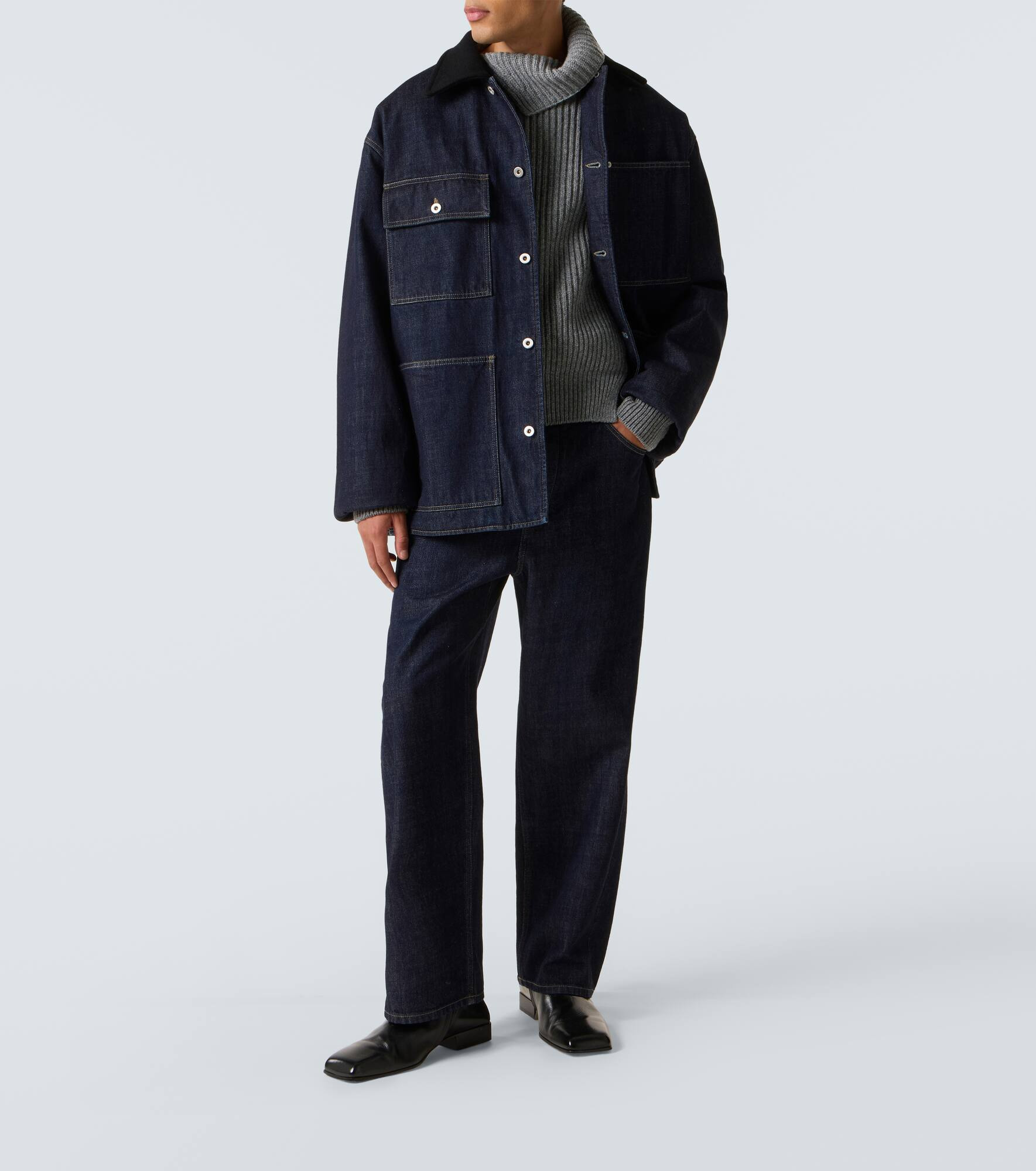 Wool turtleneck sweater - 2