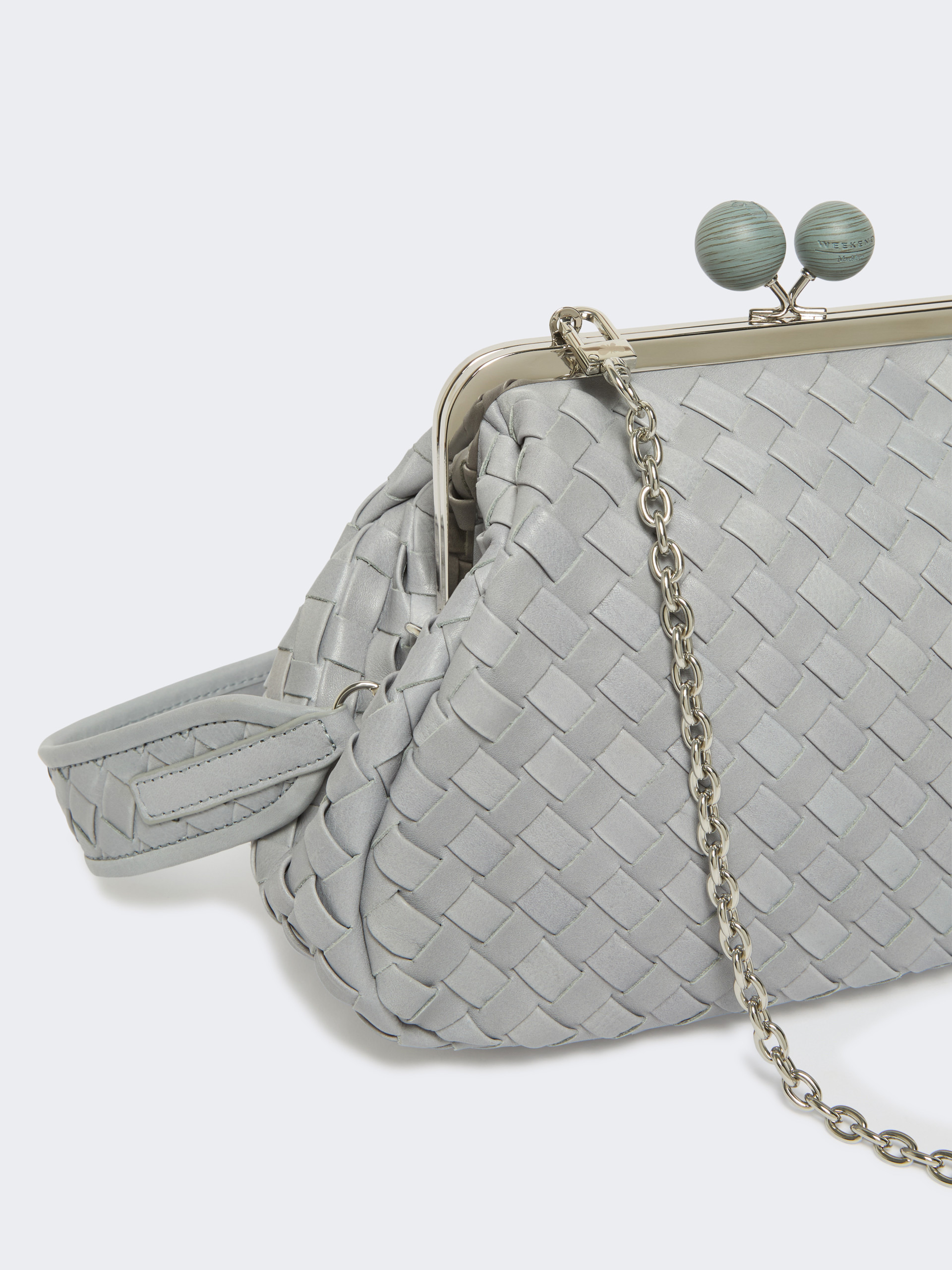 PANCIA Medium woven leather Pasticcino Bag - 4
