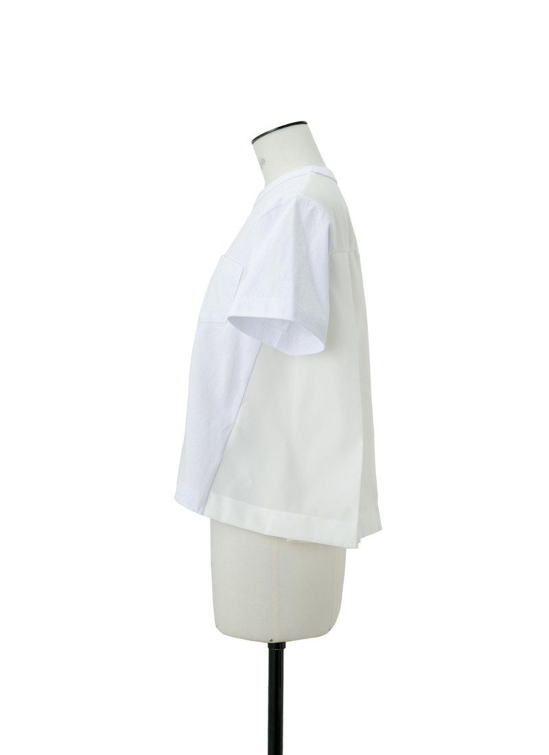 sacai Nylon Twill x Cotton Jersey T-Shirt outlook