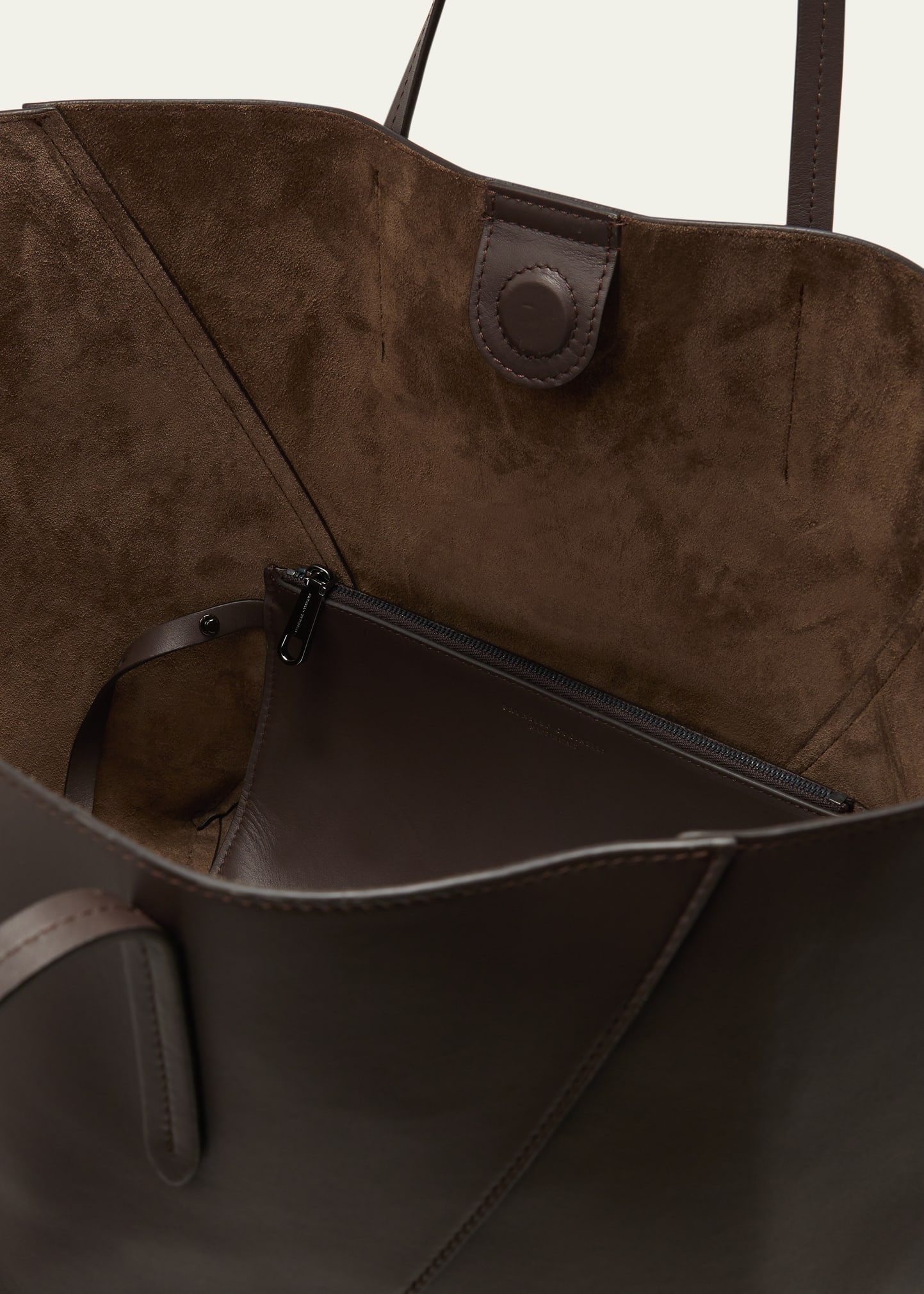 Geometric Monili Leather Tote Bag - 4