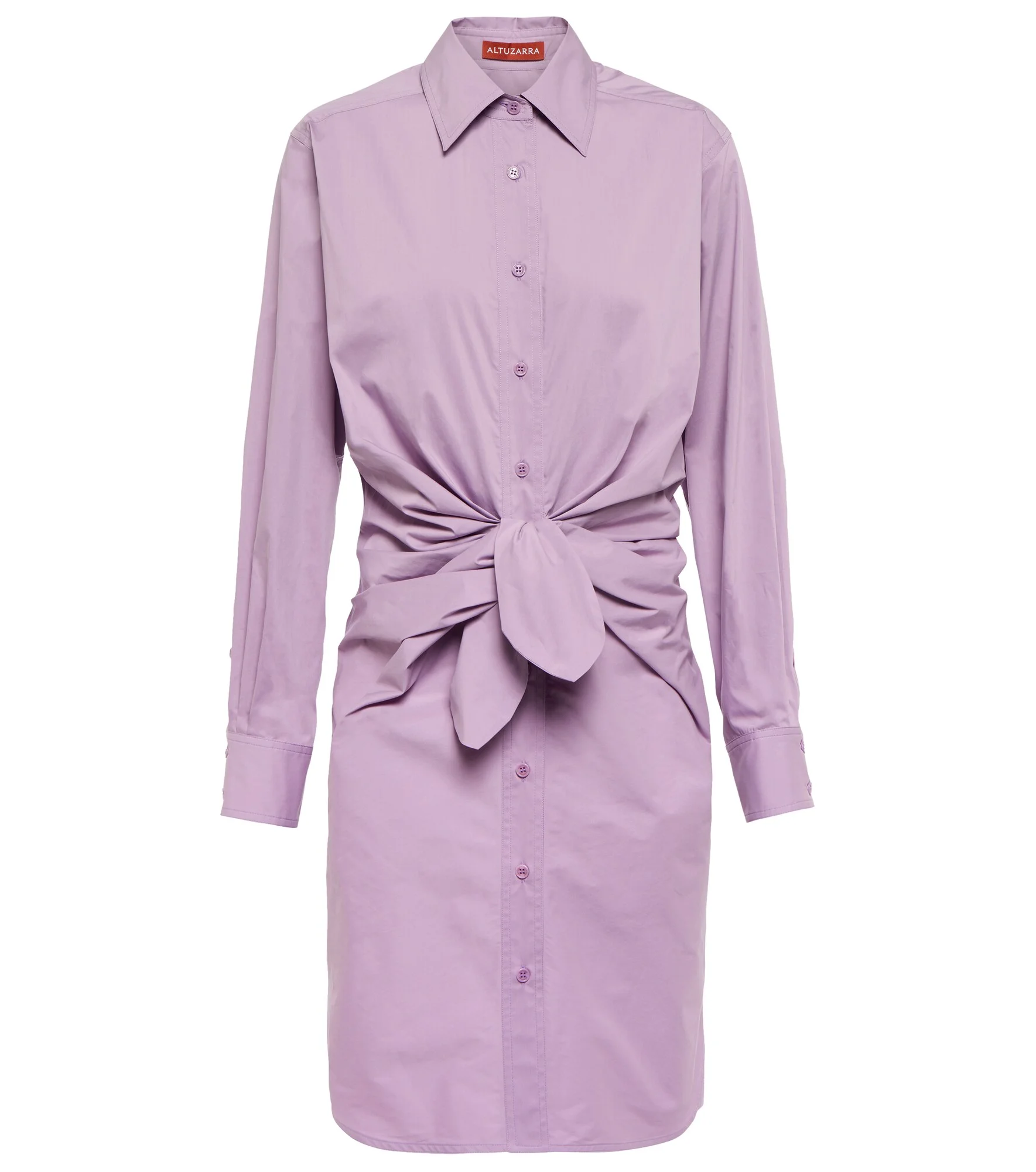 Cotton-blend shirt dress - 1