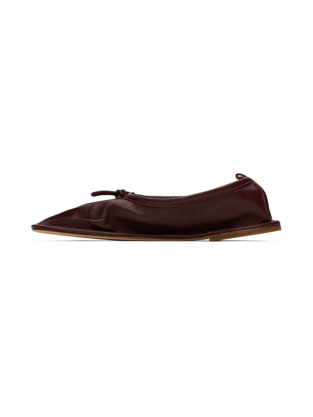 Burgundy Puntera Ballerina Flats - 3