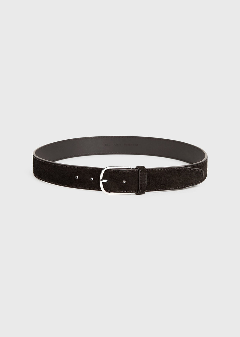 Wide trouser belt espresso 3