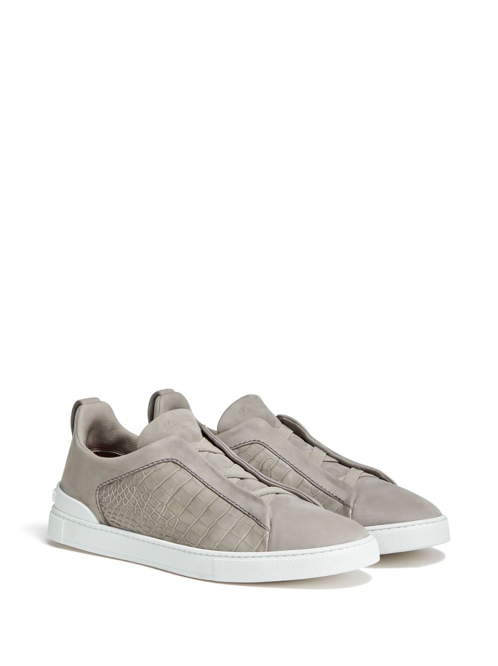Triple Stitch leather sneakers - 2
