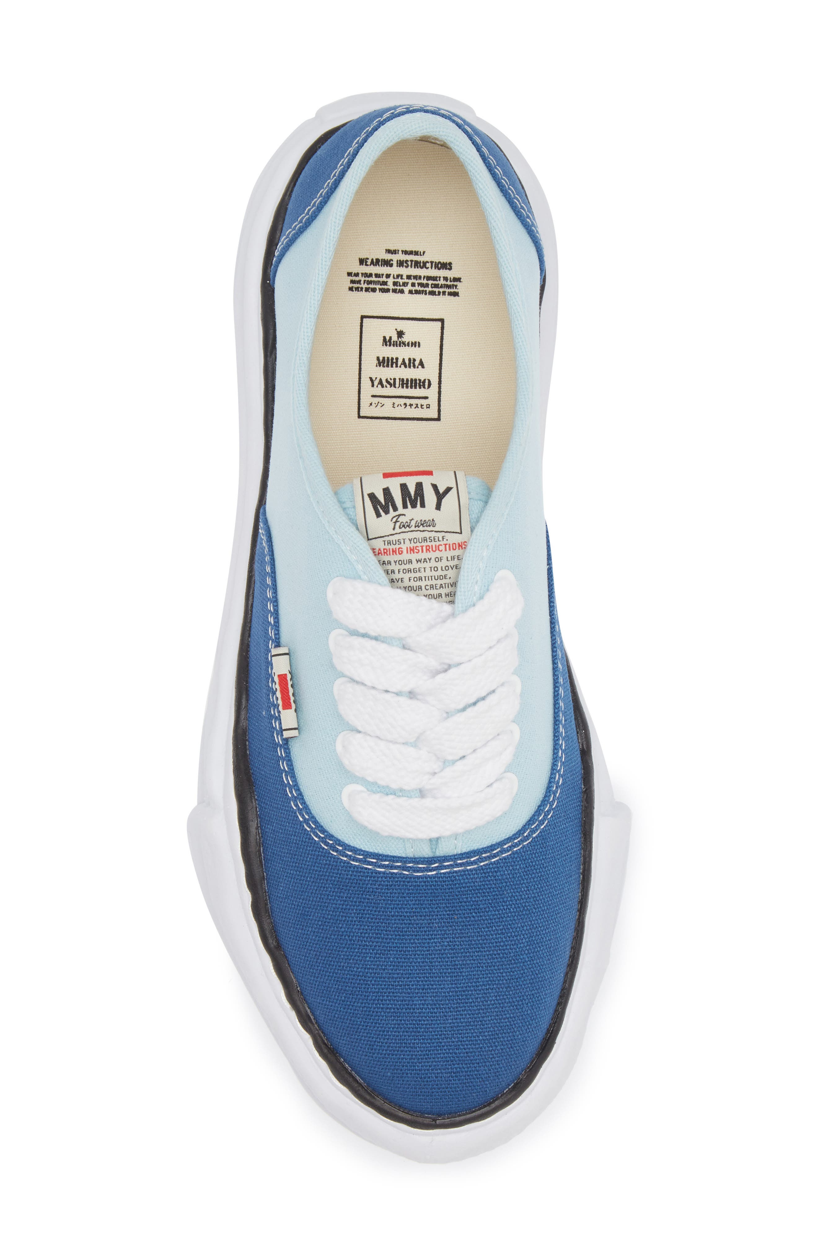 Maison MIHARA YASUHIRO Baker Original Sole Canvas Sneaker (Men)
 in Blue at Nordstrom - 5