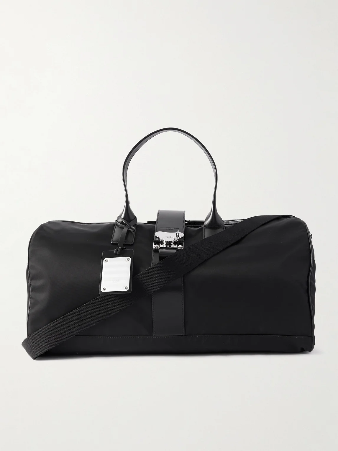 Butterfly Leather-Trimmed Nylon Duffle Bag - 1