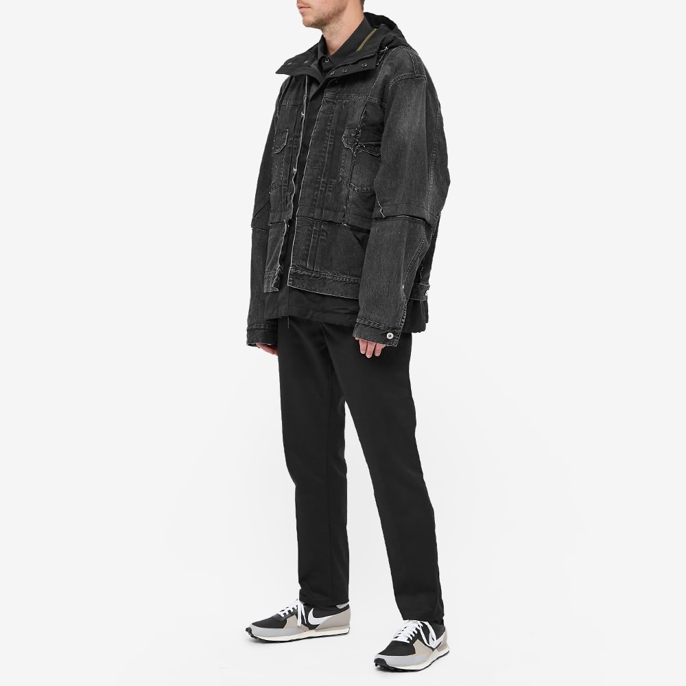 Sacai Denim Hooded Coat - 7