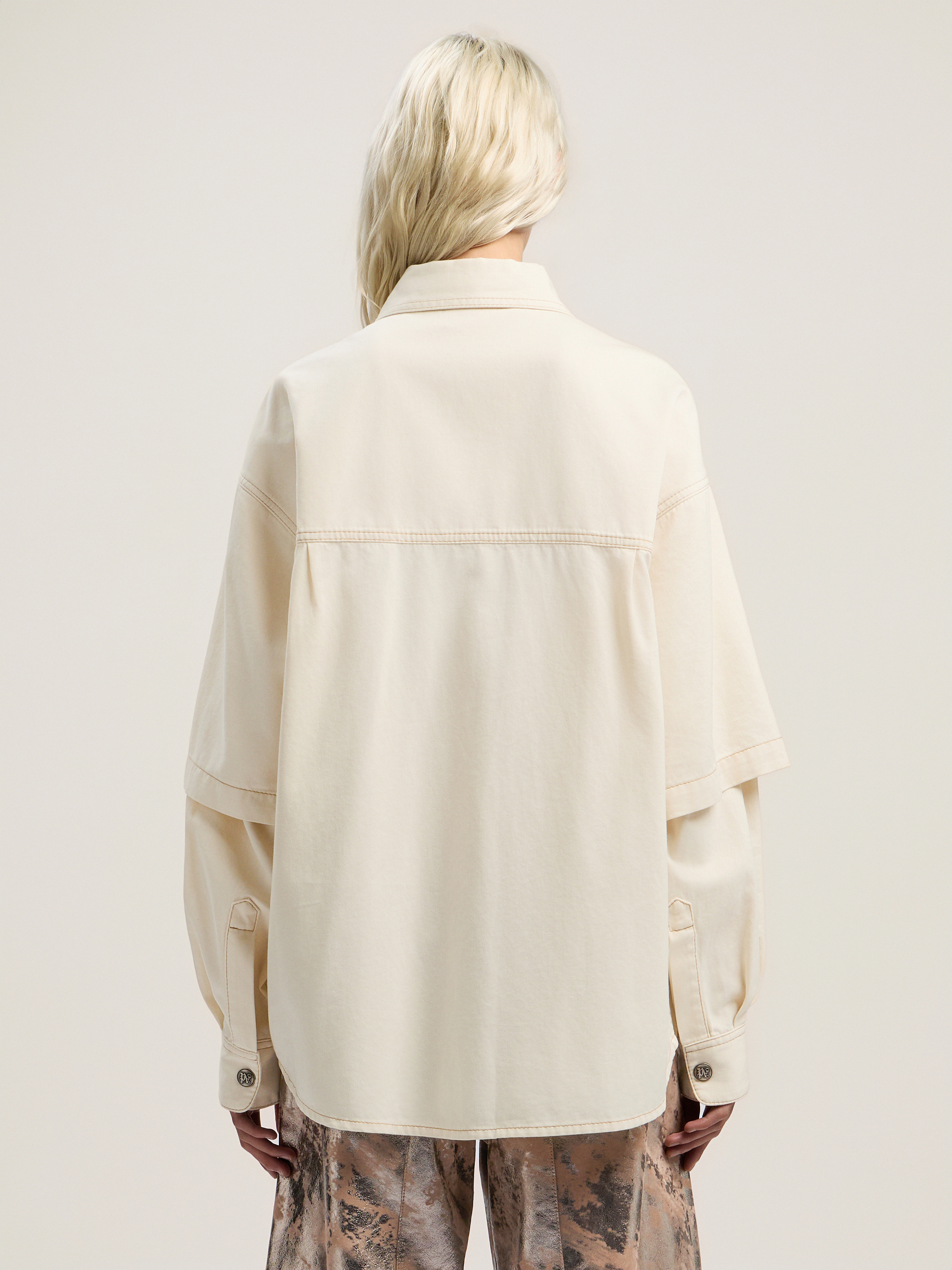 Hybrid Denim Overshirt - 4