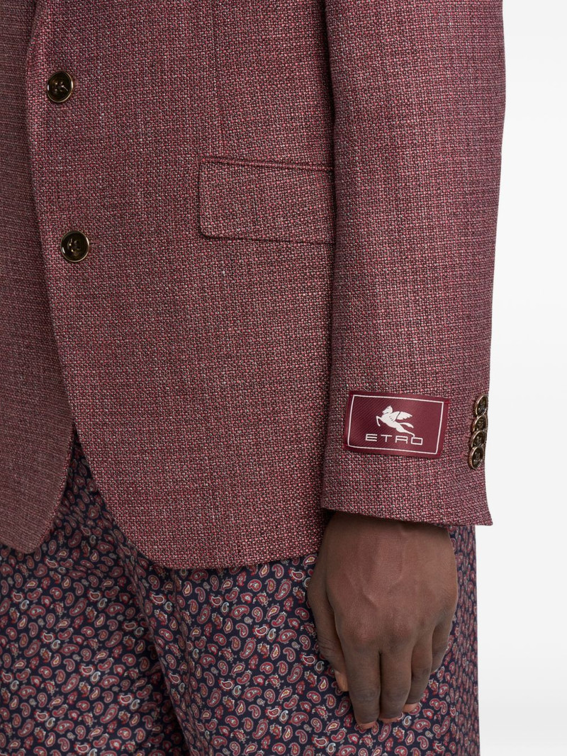 single-breasted mouliné blazer 4