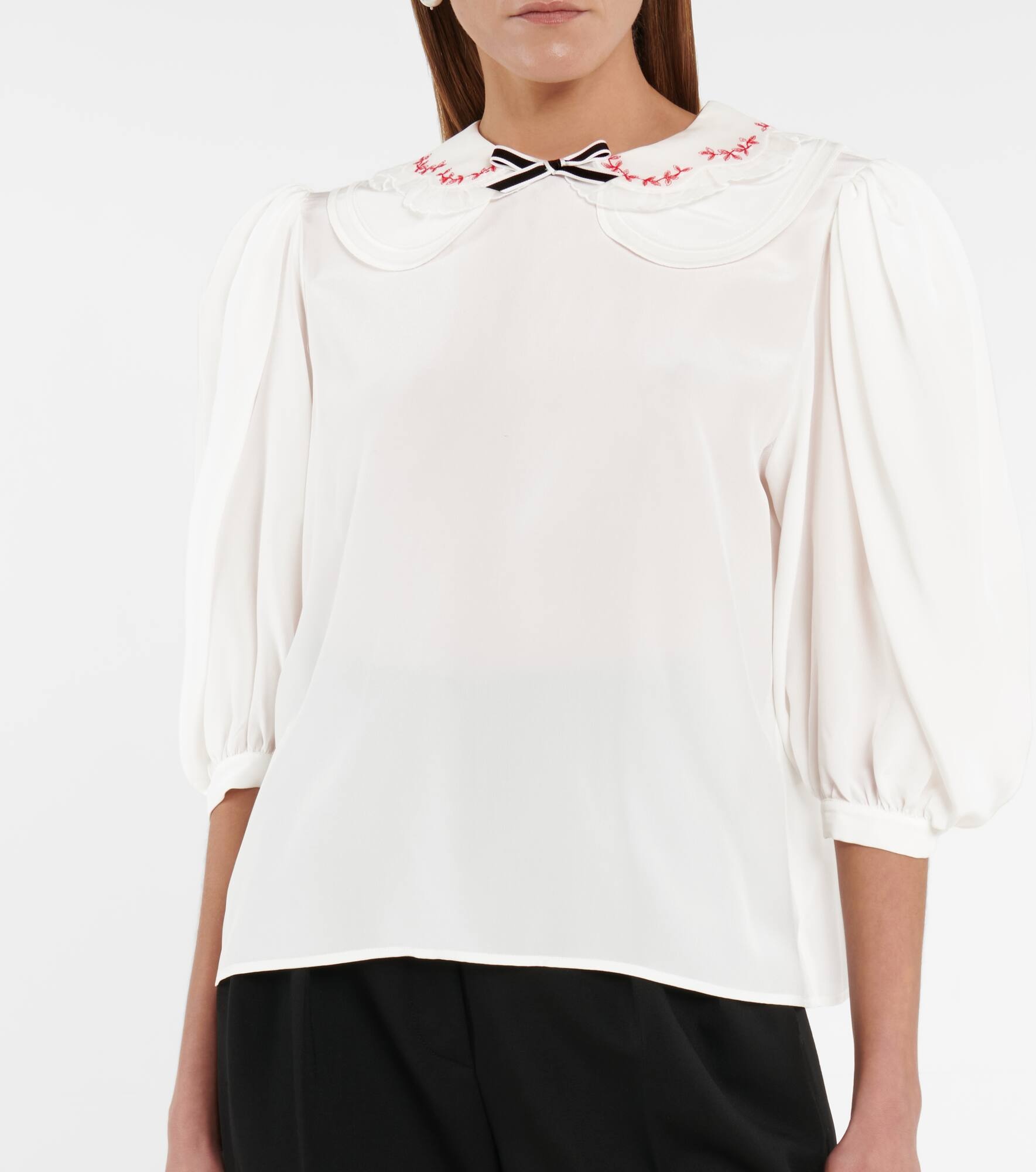 Silk crêpe de chine top - 5
