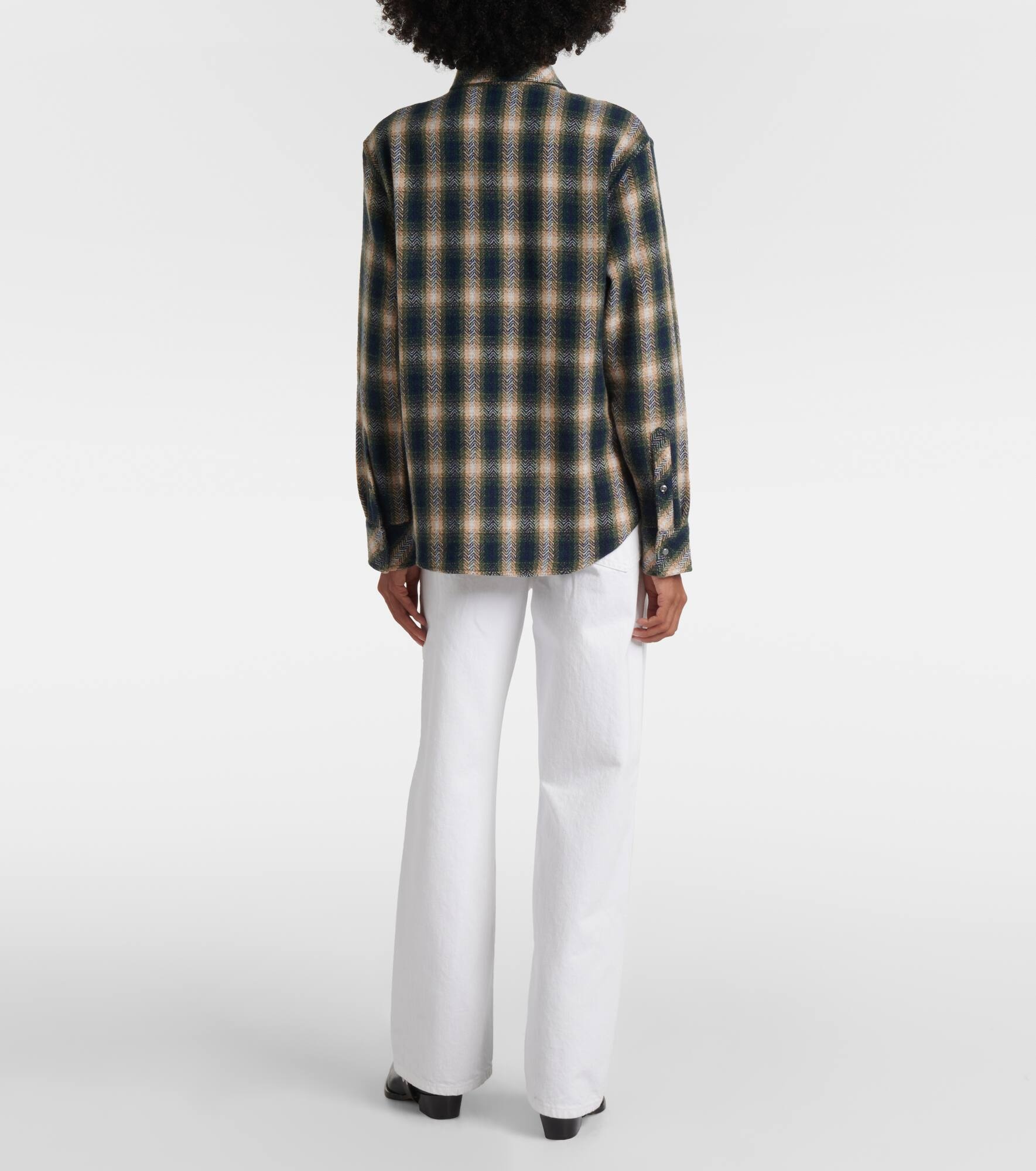 Tartan cashmere shirt - 3