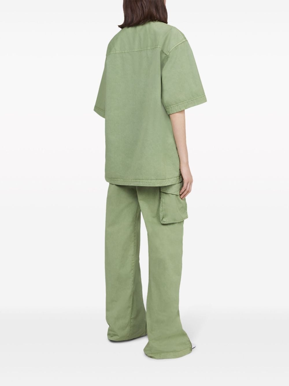 straight-leg cotton cargo pants - 3