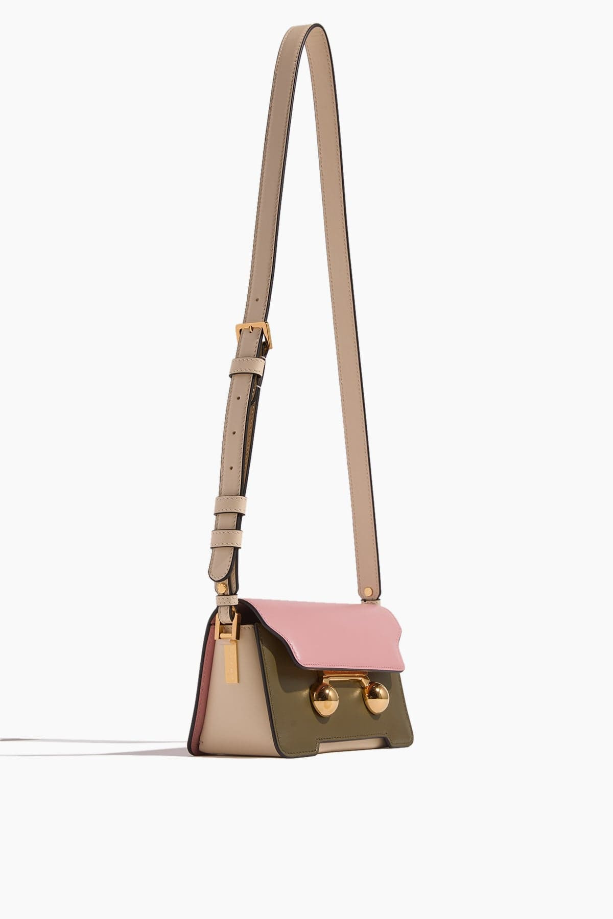 Trunkaroo Mini Shoulder Bag in Camelia/Deep Sage/Shell - 3