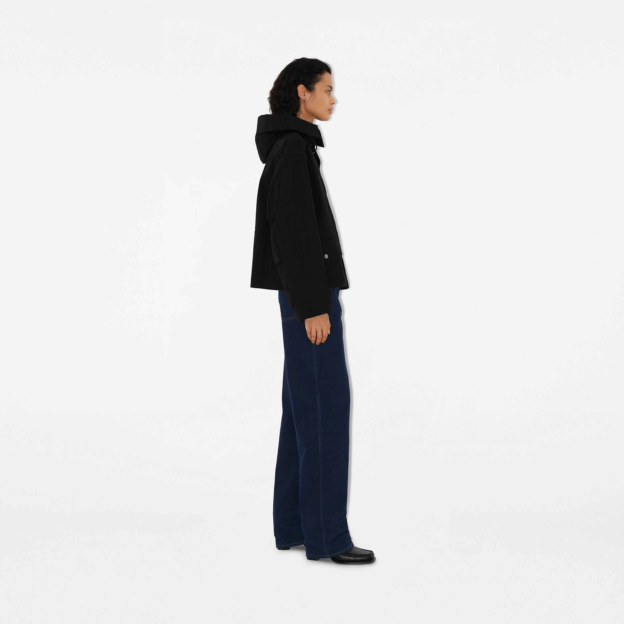 Short Nylon Cotton Parka - 3