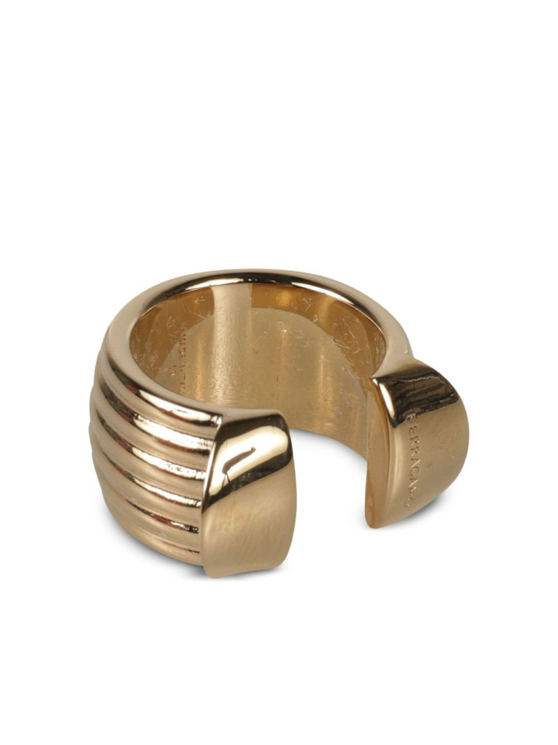FERRAGAMO ribbed open-design ring outlook