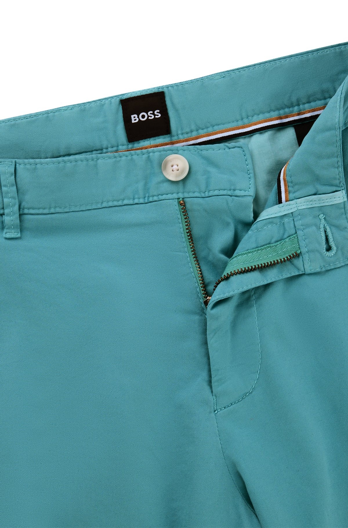 SLIM-FIT SHORTS IN STRETCH-COTTON TWILL - 6
