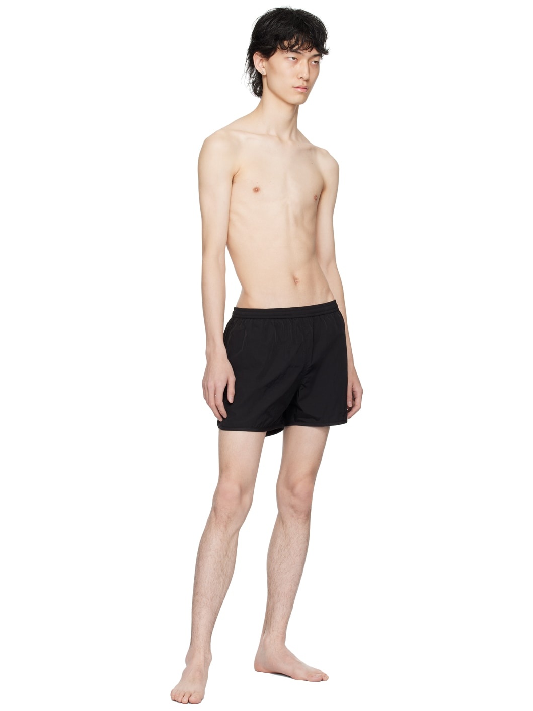 Black Three-Pocket Swim Shorts - 4