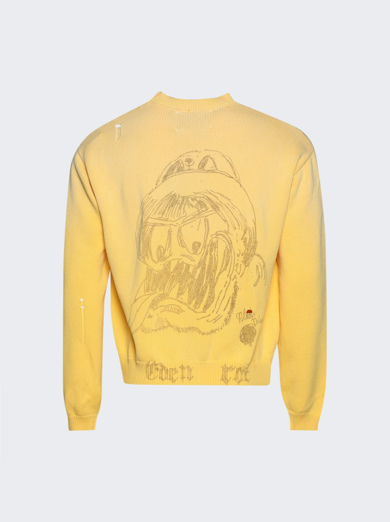 Paly Eden Roc Knitted Crewneck Sweater Yellow outlook
