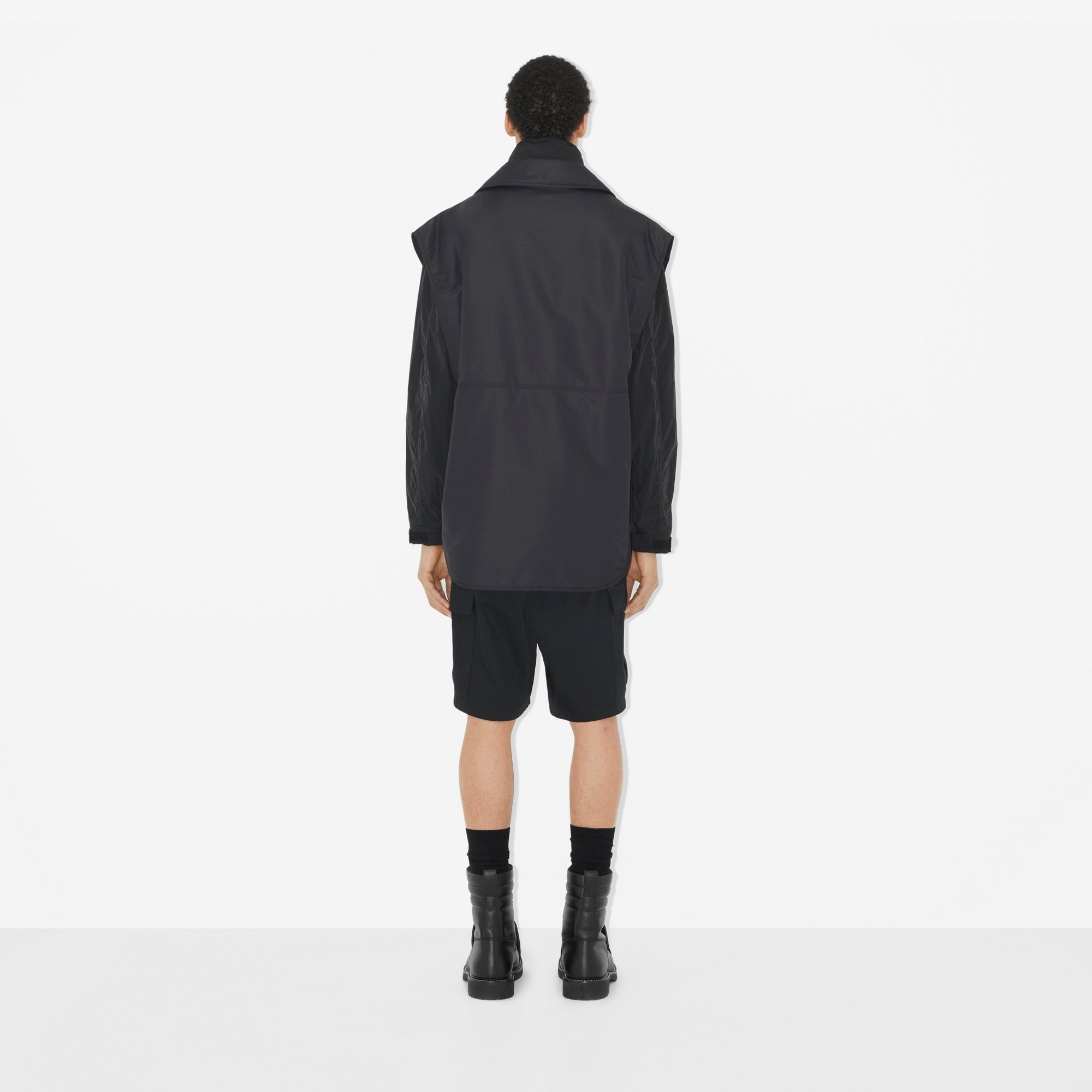 Logo Detail Cotton Cargo Shorts - 4