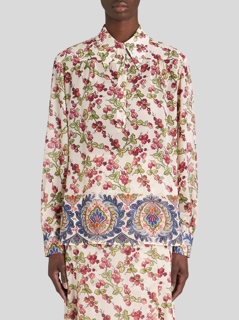Etro PRINTED GEORGETTE TOP outlook