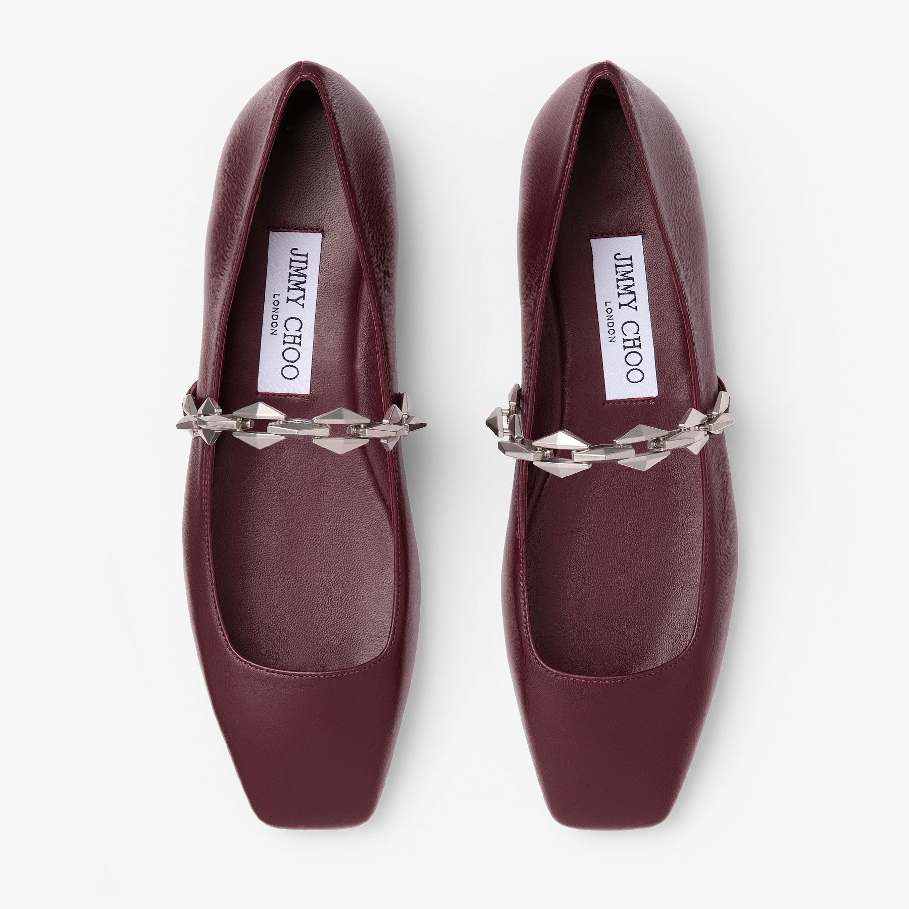 Diamond Tilda Flat
Garnet Nappa Leather Flats - 5