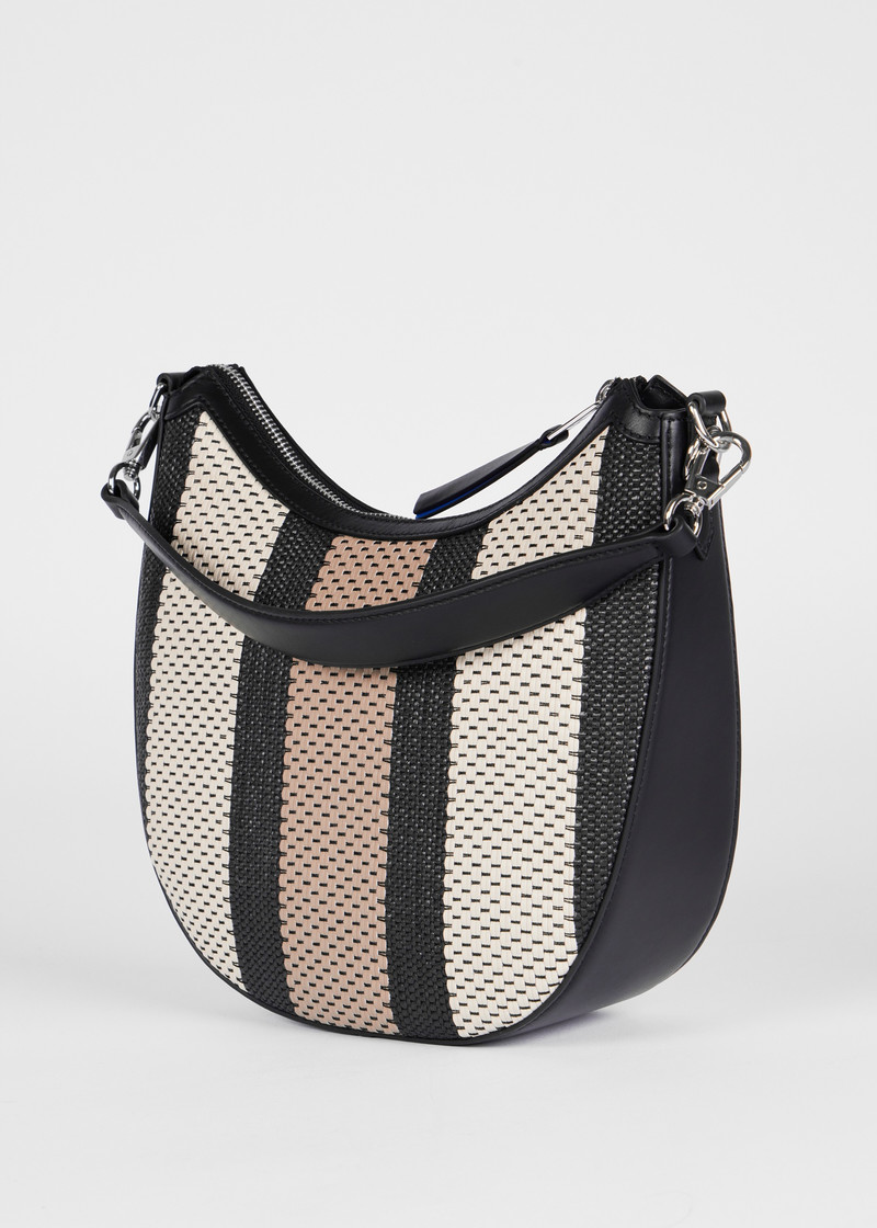 Women's Woven Stripe Hobo Bag 3