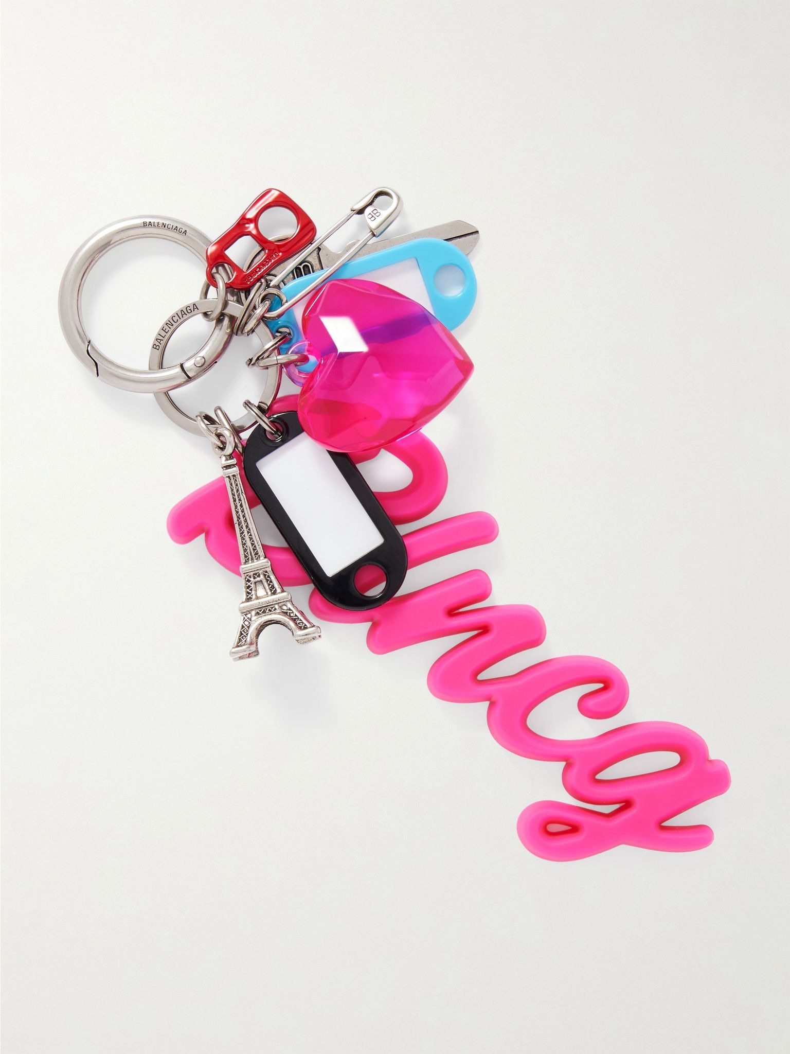 Hourglass Big Souvenirs Keyring Pink - 1