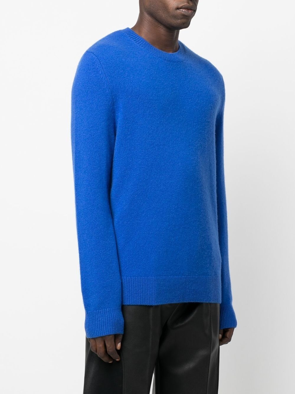 cut out-logo knitted jumper - 3