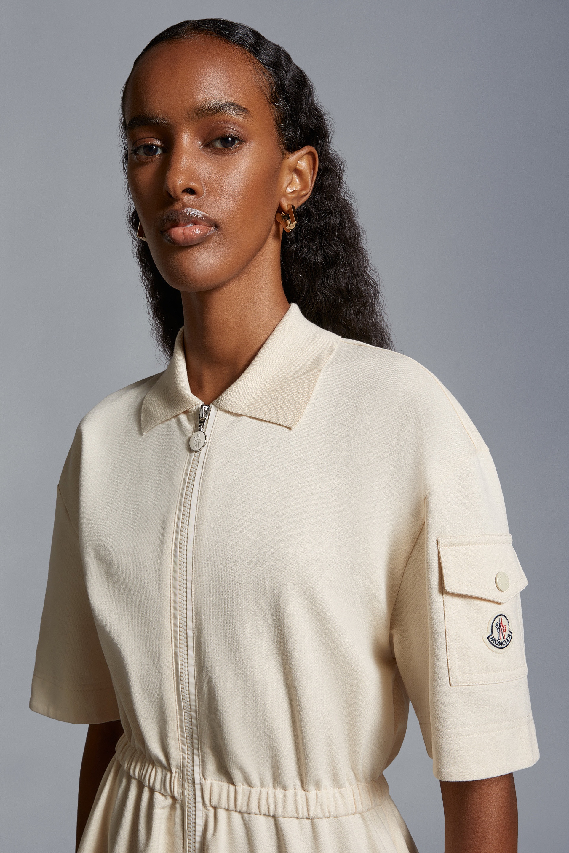 Moncler ポロドレス Cotton Piquet Polo Shirt Dress 関税込 Moncler Polo Shirt Dress | REVERSIBLE