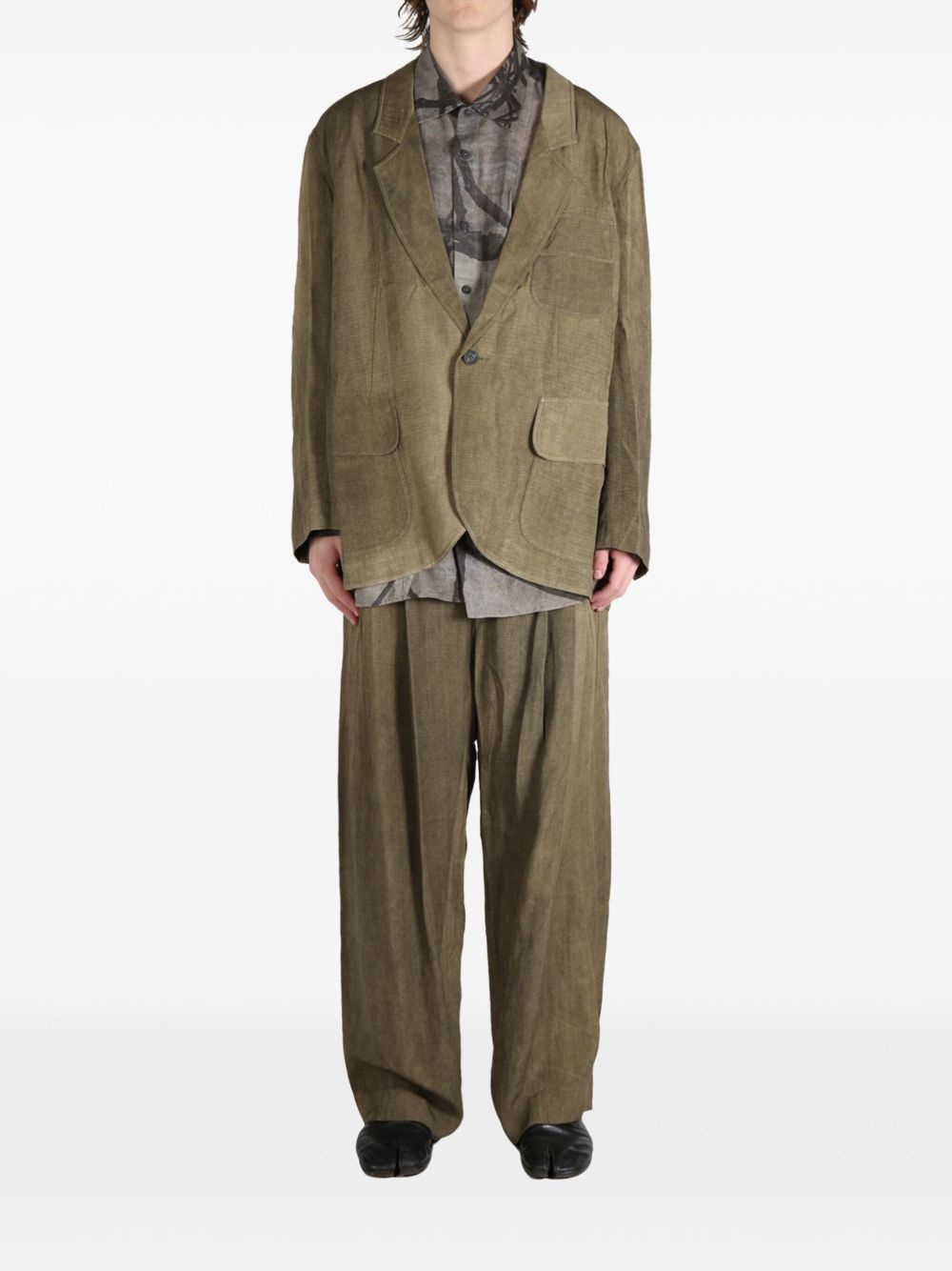 faded-effect blazer - 2