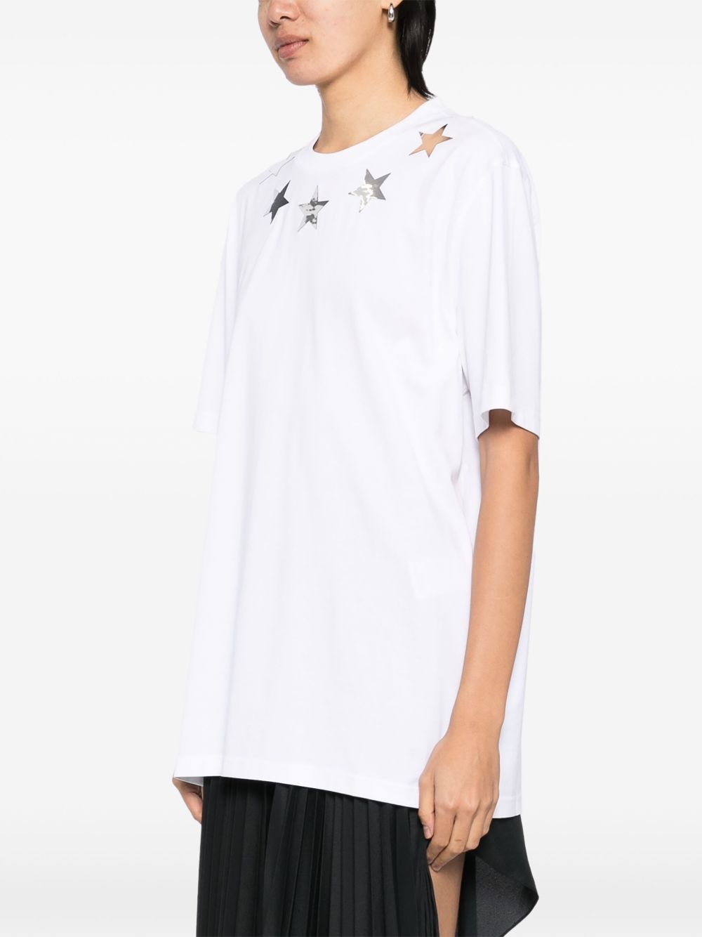 Tシャツ・カットソー GIVENCHY SS21 CREW NECK T-SHIRT (BW707Z3Z5S_001) Givenchy crew neck cotton T-shirt | REVERSIBLE