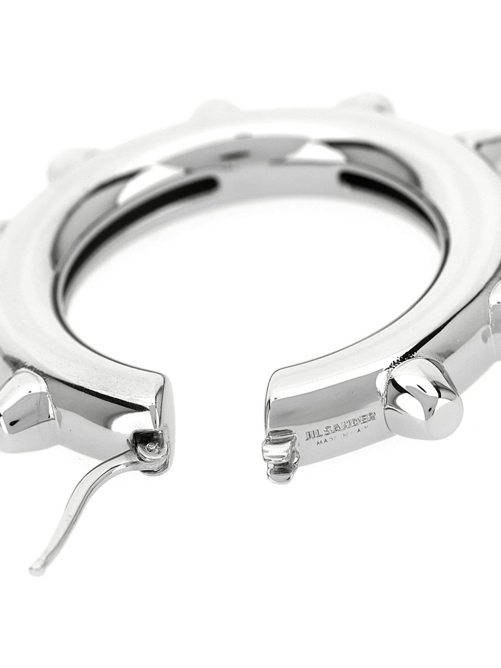 spike-embellished hoop earrings - 3