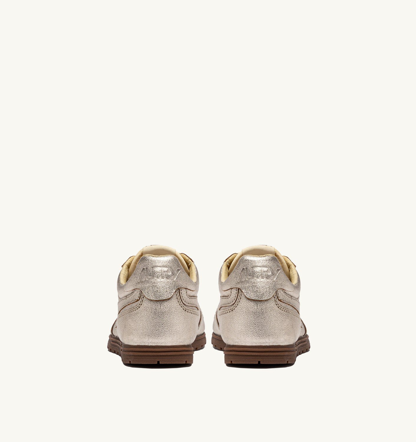 WINDSPIN SNEAKERS IN PLATINUM LAMINATED LEATHER - 3