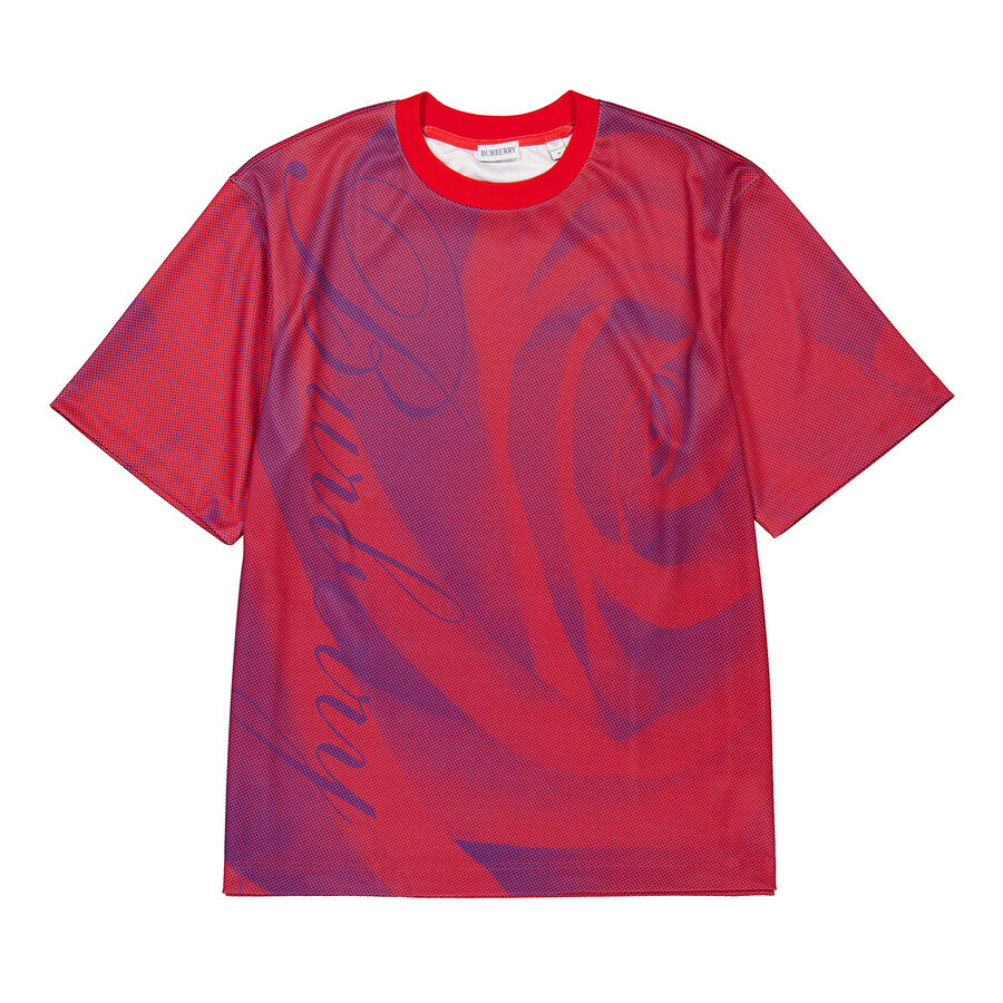 Burberry Rose Print Football T-Shirt - 5