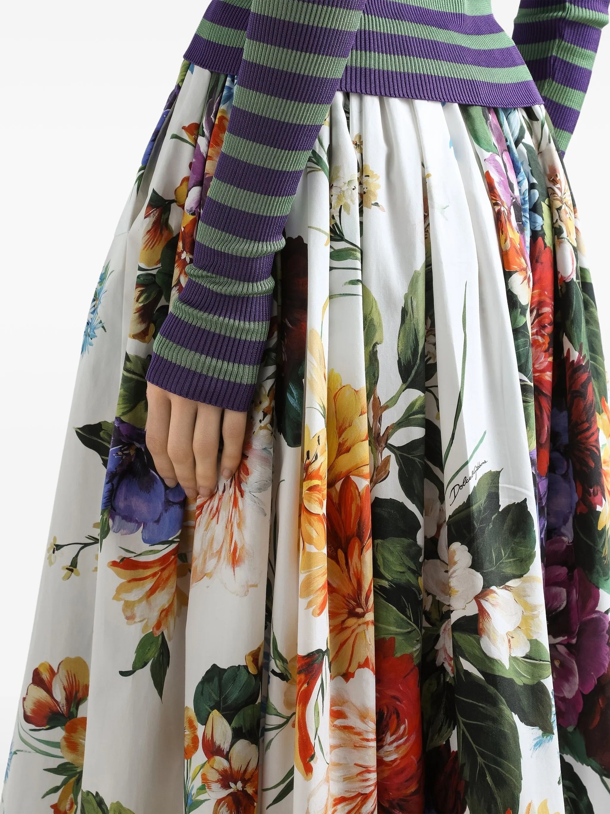 Floral-print Maxi Skirt - 2