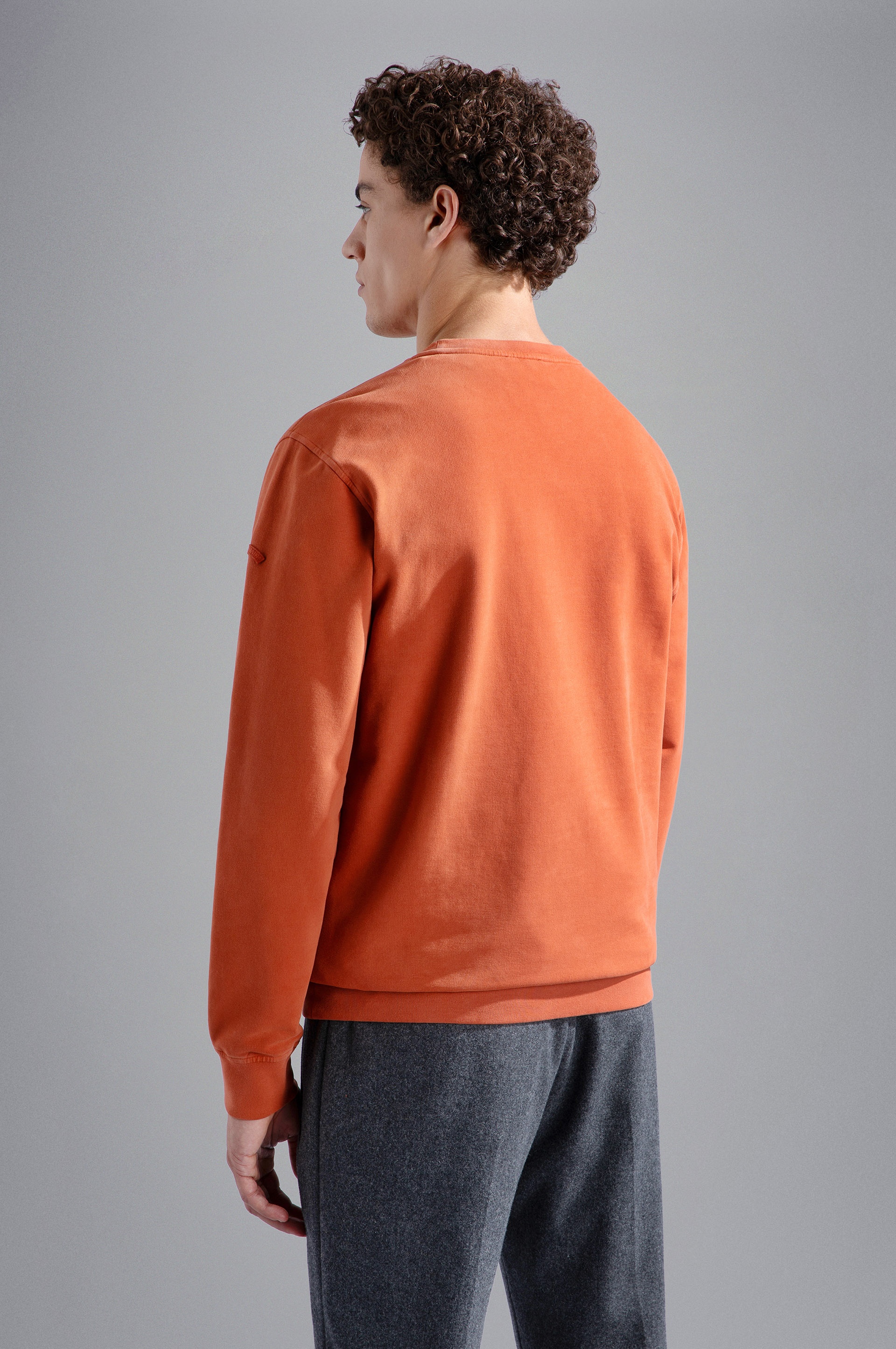X-SOFT GARMENT DYED STRETCH COTTON SWEATSHIRT - 3