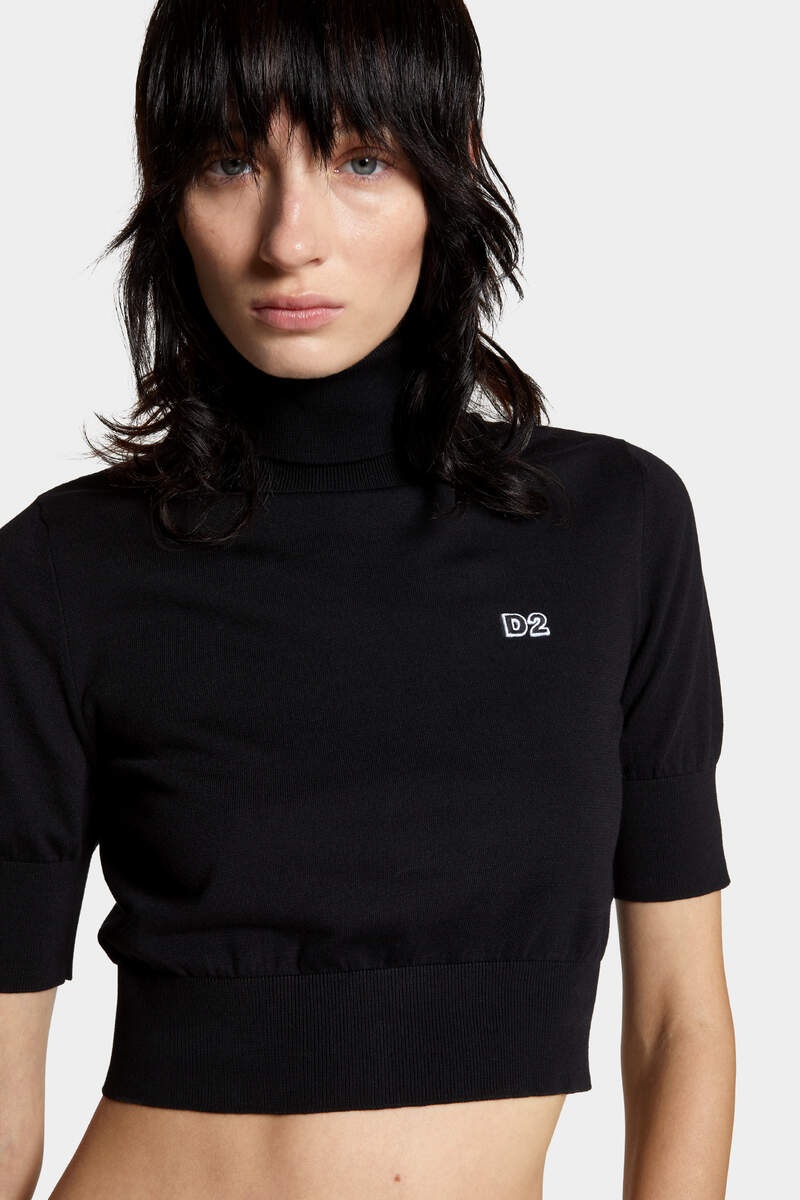 CROPPED D2 TURTLENECK - 5