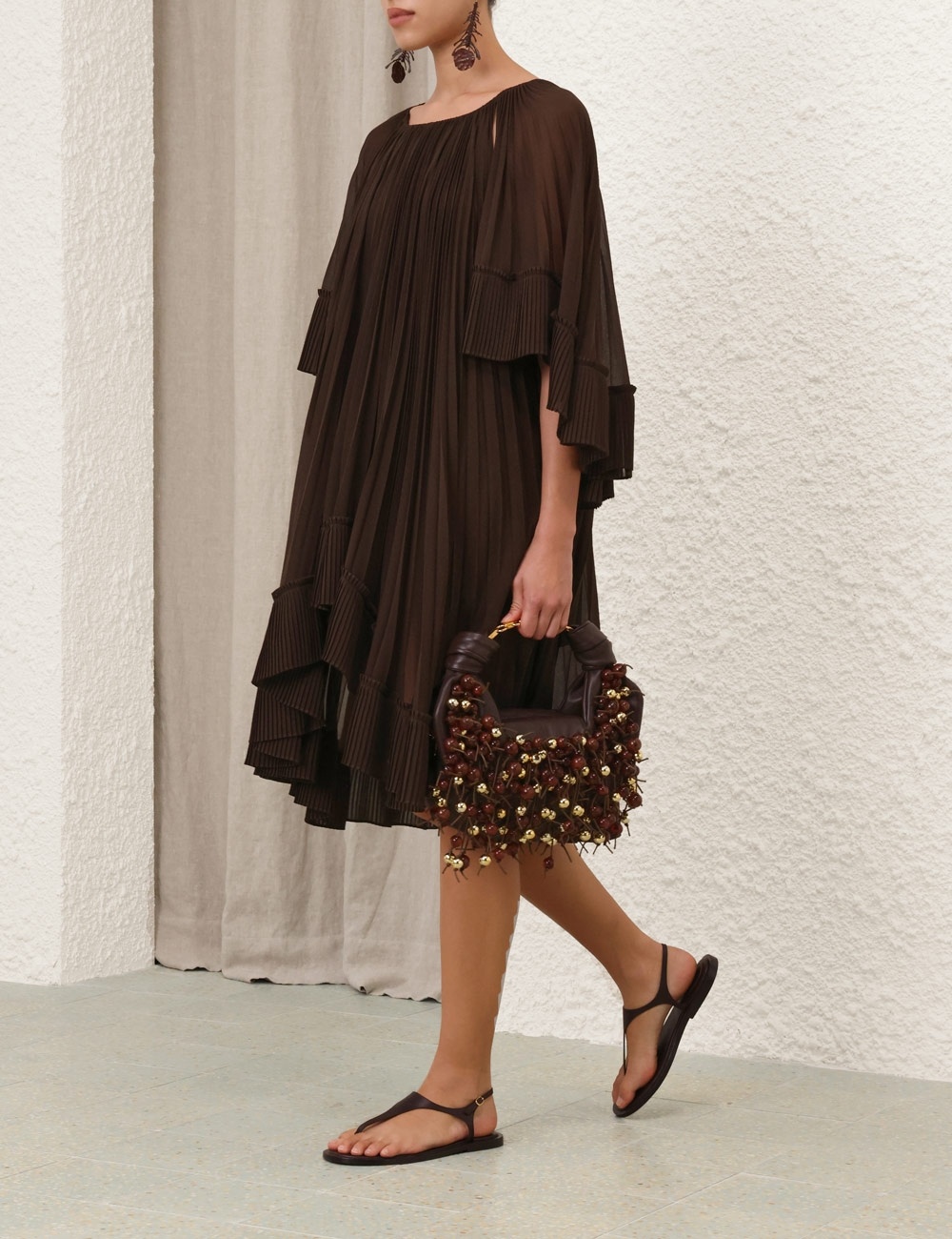 ILLUMINATE PLEATED CAPE MINI - 8