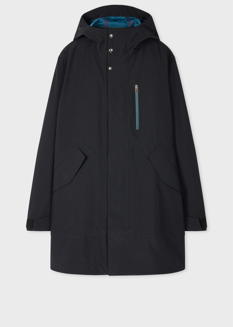 Navy Three-Layer Taped Seam Parka 1