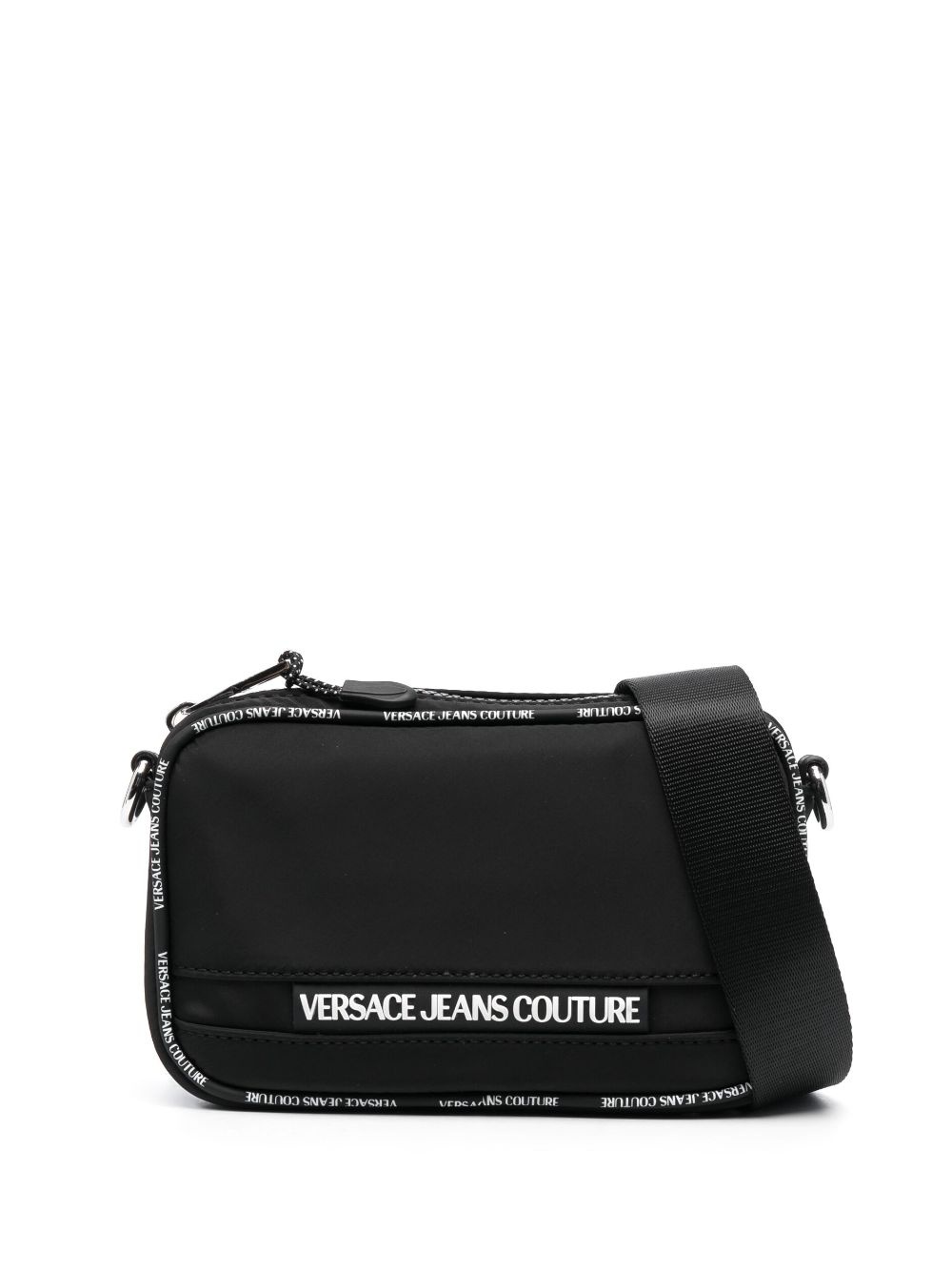 logo-embossed messenger bag - 2