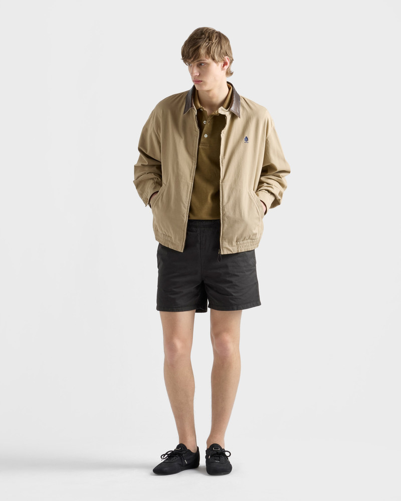 Prada Garment-dyed cotton polo shirt outlook