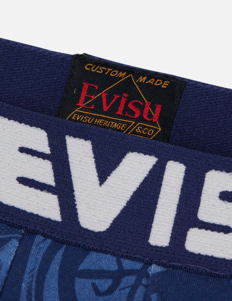 TWO-PACK ALLOVER EVISU SQUAD PRINT TRUNKS 10