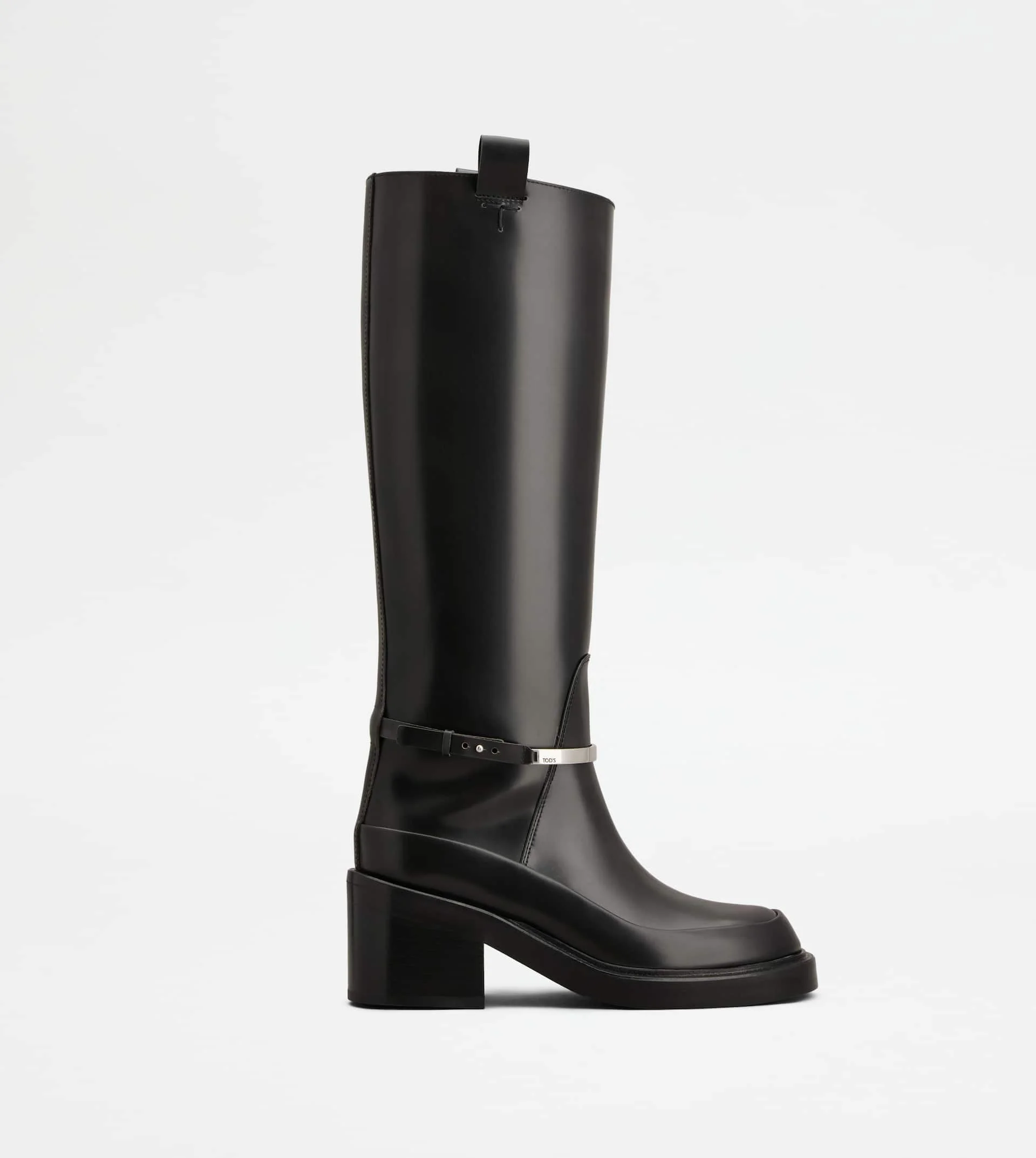 BOOTS IN LEATHER - GREY - 1