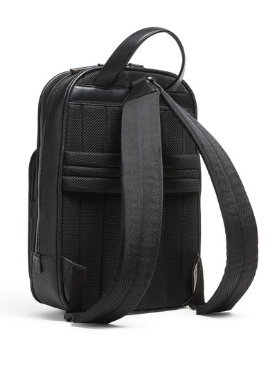 Ermenegildo Zegna pebbled leather backpack outlook