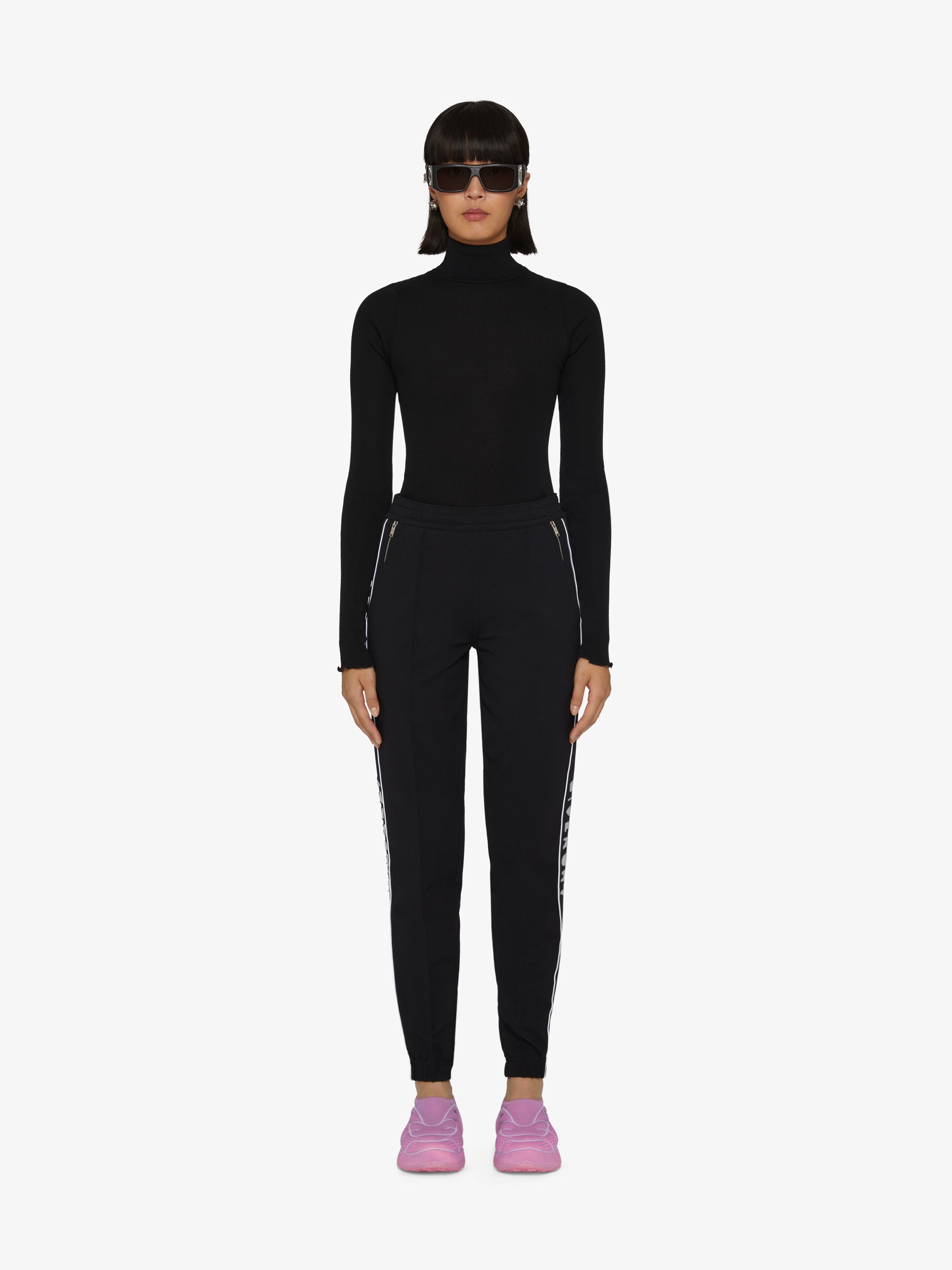 SLIM-FIT JOGGER PANTS IN JERSEY WITH GIVENCHY BANDS - 2