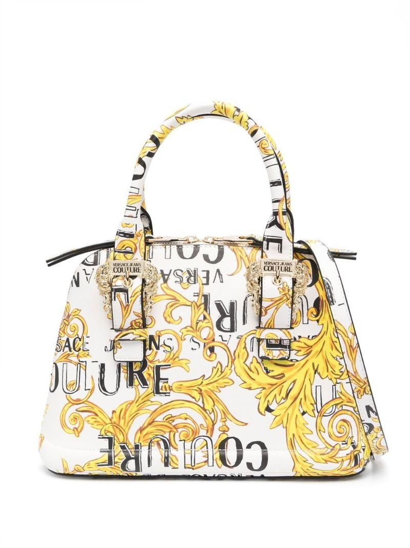 VERSACE JEANS COUTURE Barocco-print logo-buckle tote bag outlook