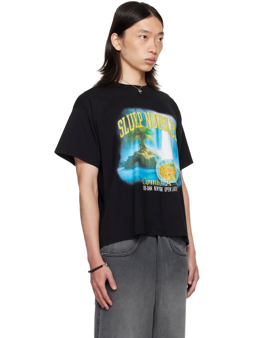 Black Slurp Noodles Box T-shirt - 2