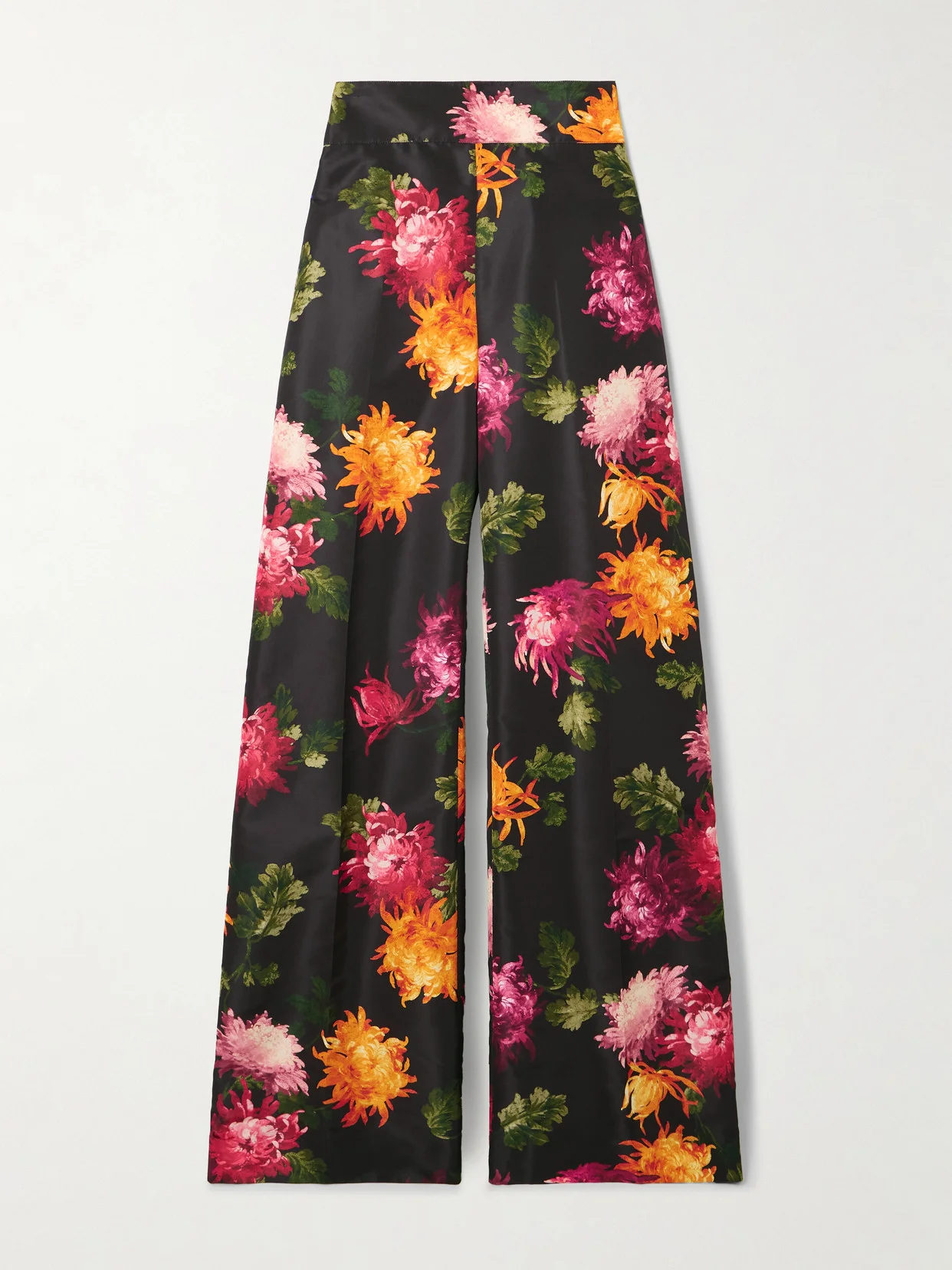 Diane Floral-print Faille Wide-leg Pants - 1