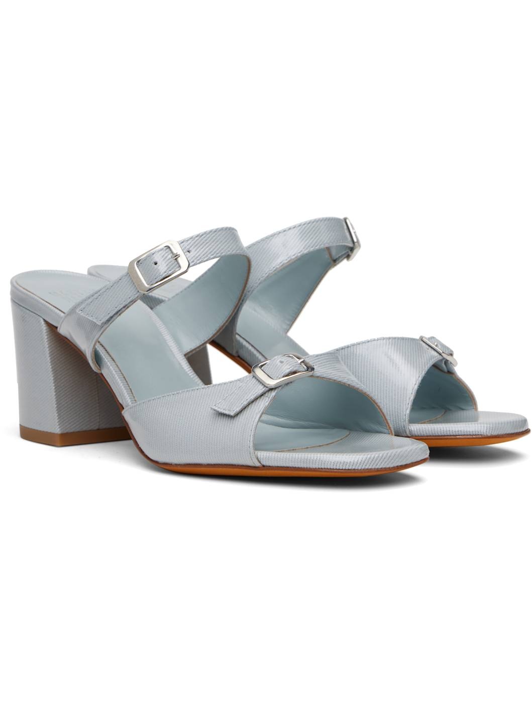 Blue Una Heeled Sandals - 4
