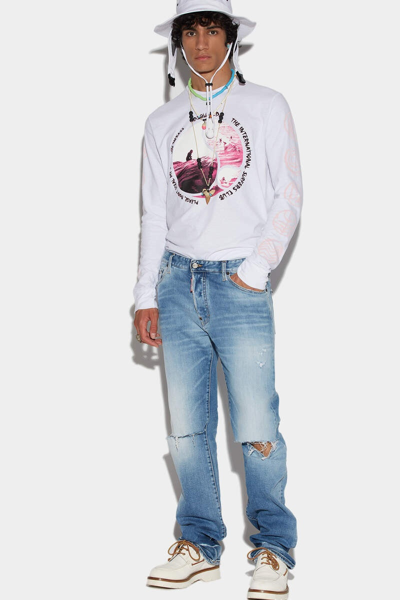 LIGHT SUNSET WASH ROADIE JEANS 1